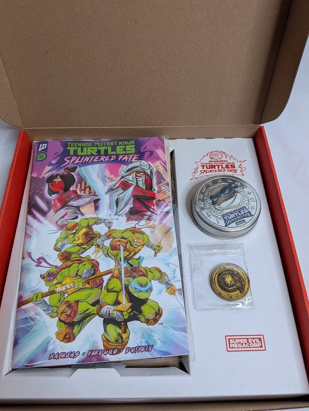 TMNT: Splintered Fate Pipin Hot Collector’s Edition PS4 Pizza Box Posters Dice